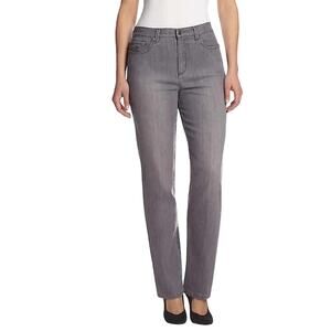 Gloria Vanderbilt Womens Amanda Slimming Jeans 4 Gray Slim Straight Stretch NWT
